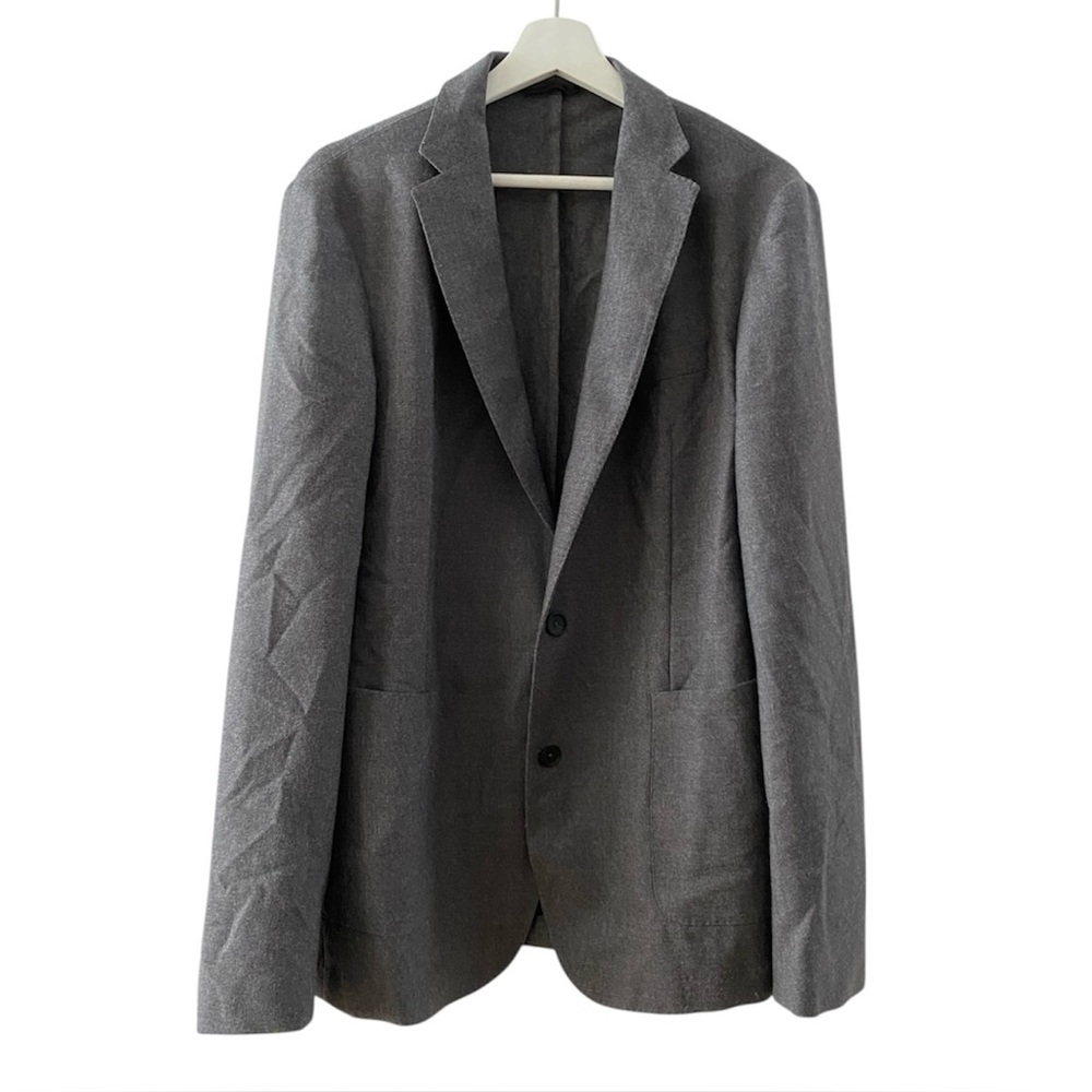 Hugo Boss Nold Gray Slim Fit Virgin Wool Suit Blazer Jacket Coat Men's Size 40L